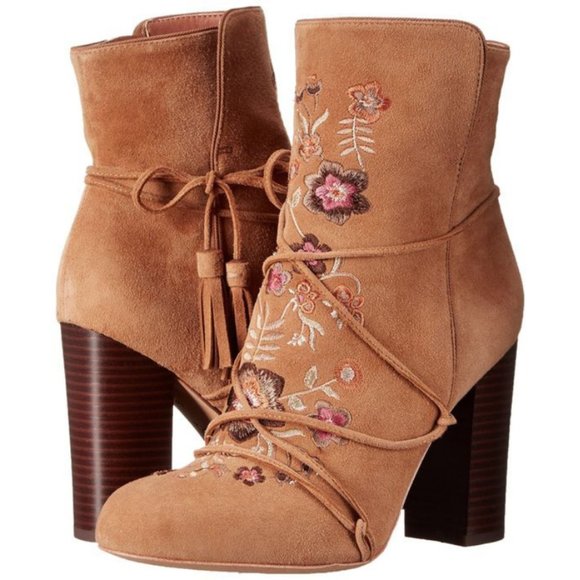 Sam Edelman Shoes - Sam Edelman Winnie Suede Embroidered Boho Booties
